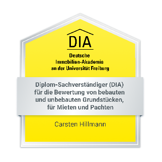 Diplom-Sachverständiger (DIA) der Deutschen Immobilien-Akademie an der Universität Freiburg – Carsten Hillmann